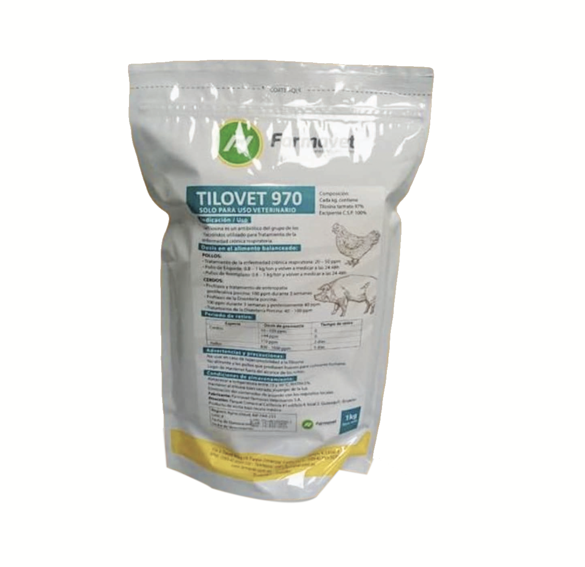 TILOVET 970 X 1 KG y 15 KG