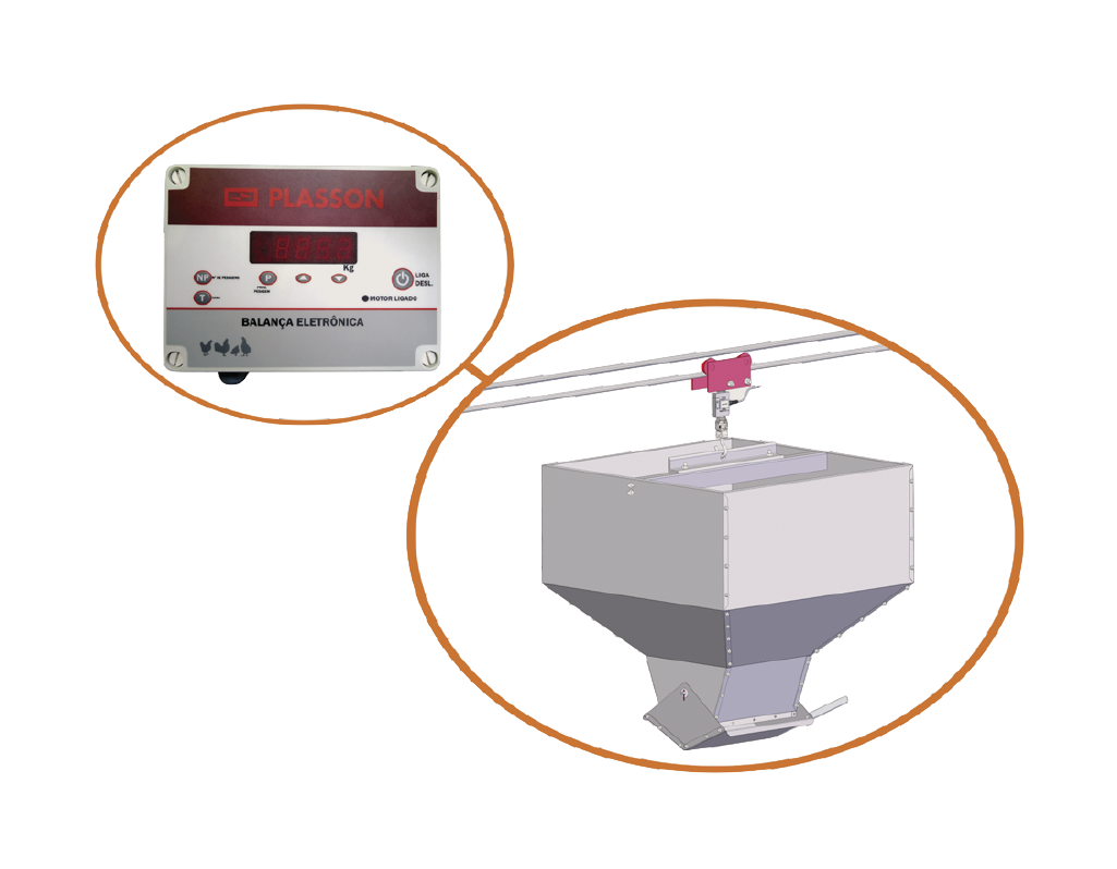 Báscula electrónica para comedero de cadena - Imagen 3